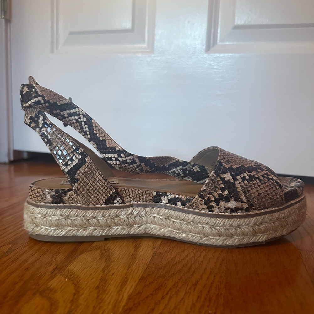 Steve Madden Snakeskin Platform Sandals